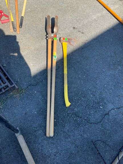 MintCraft Post Hole Digger and Ludell Fiberglass Handle Axe