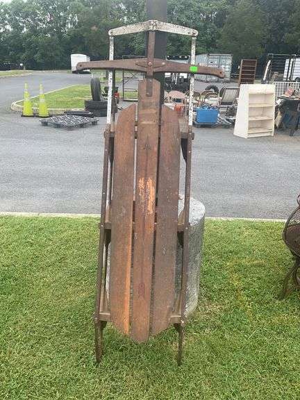 Flexible Flyer No. 65J Metal and Wood Sled
