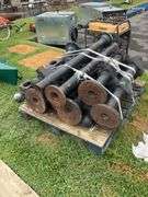 Pallet with Black Steel Posts