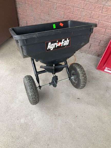 Agri-Fab Tow-Behind Broadcast Spreader with Adjustable Flow Control