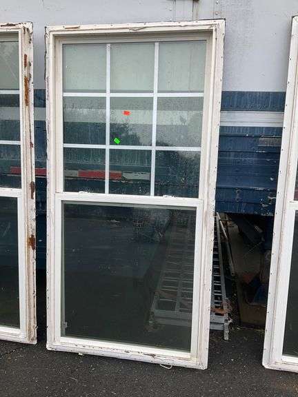 74”x38” 9-Panel Window Unit with White Frame