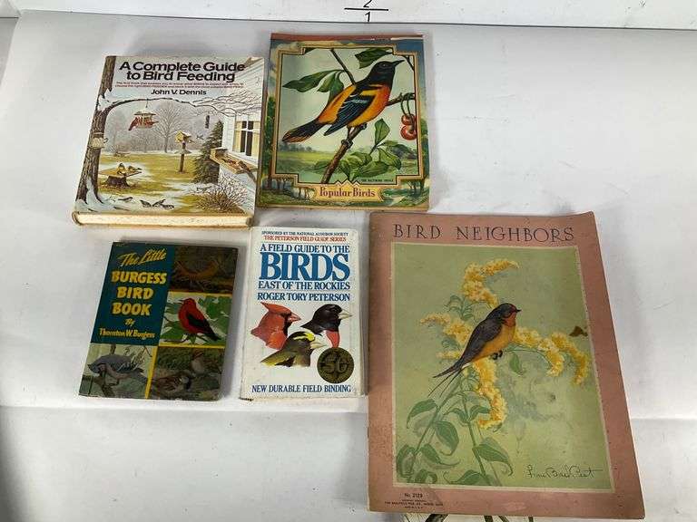 Powder Bird Book Five Bird Books Featuring Guides and Illustrations - Hash Auctions