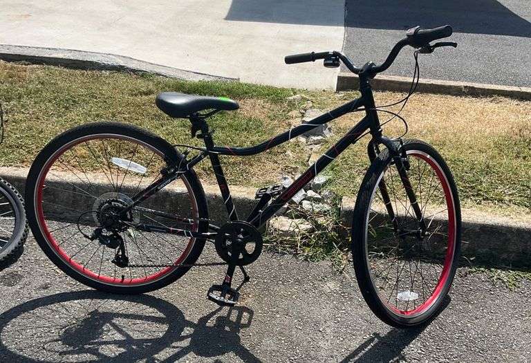 Guardian SureStop Equipped Bicycle with Dual-Tone Frame and Red Accented Wheels