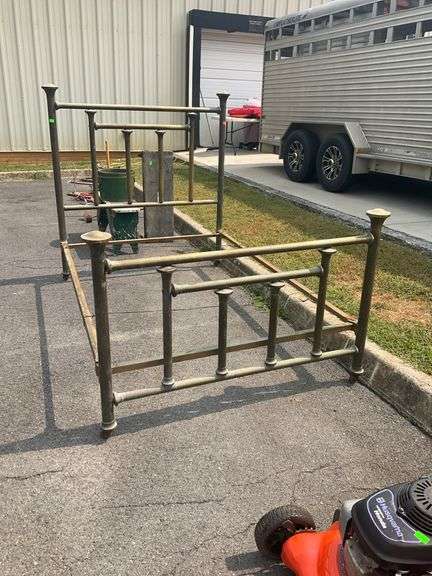 Brass Full-Size Bed Frame from the Estate of George R. Rotenberry