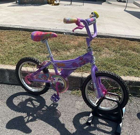 Dynacraft Model 8057-34TJ07032017 Kids Bicycle with Purple Frame and Decorative Features