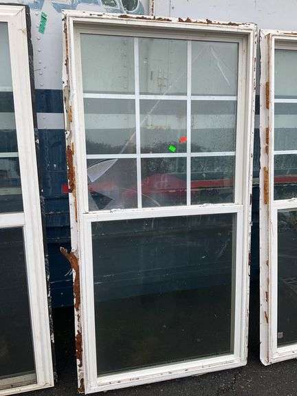 74”x38” 9-Panel Window Unit in White Frame