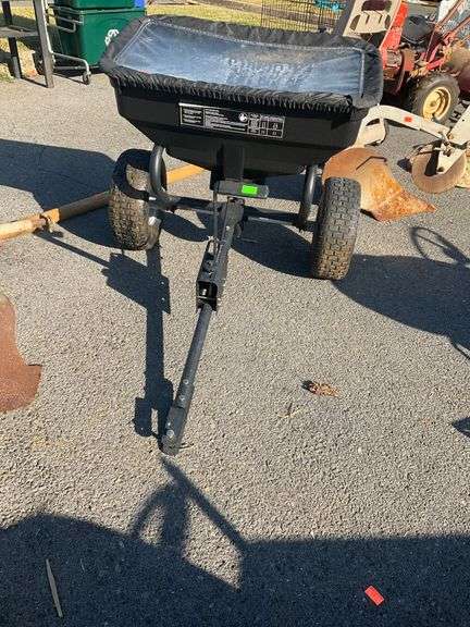 GroundWork Tow-Behind Broadcast Spreader with Pneumatic Tires