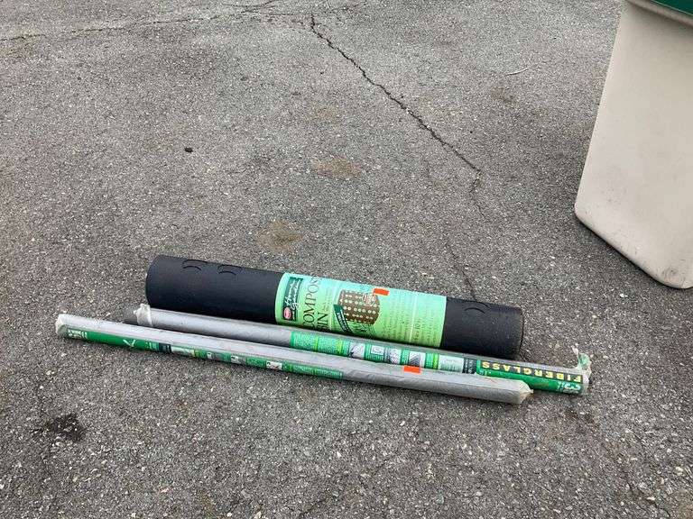 Presto Compost Bin and Two Rolls of Fiberglass Screening Material