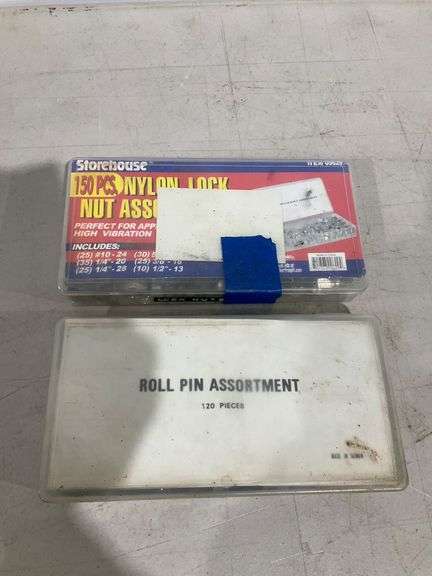 Nylon Block Pin Storehouse Nylon Lock Nut and Roll Pin Assortment Sets - Hash Auctions