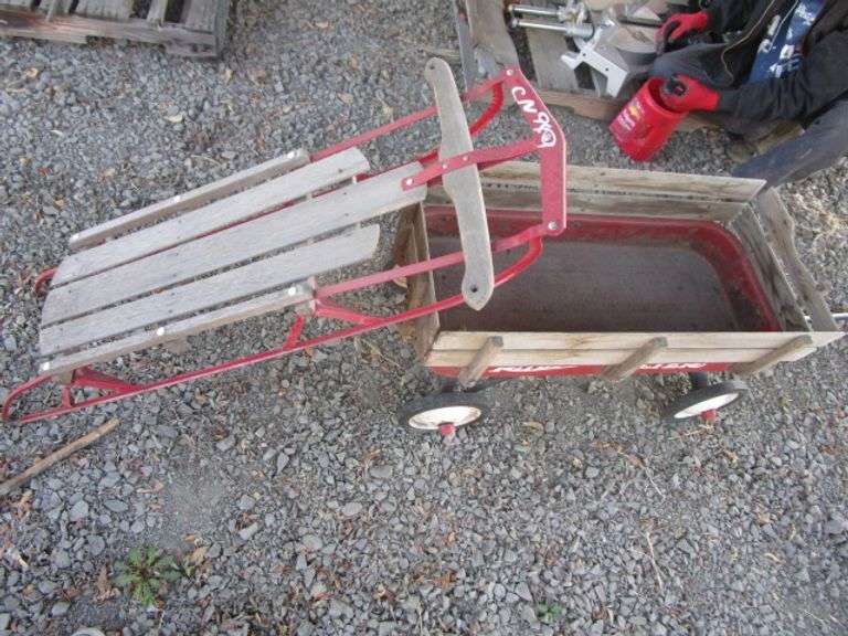 RADIO FLYER WAGON, SNOW SLED