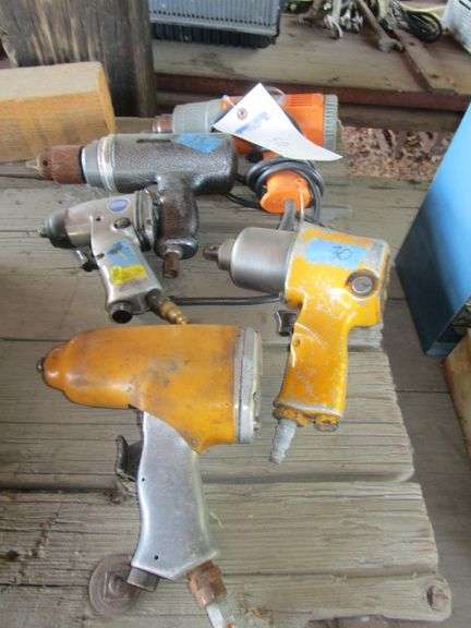 LOT 4 AIR IMPACT WRENCHES, DRILL, HEAT GUN