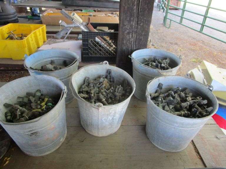 5 BUCKETS OF BRASS, SPRINKLER HEADS