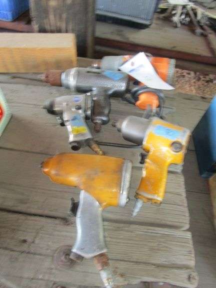 LOT 4 AIR IMPACT WRENCHES, DRILL, HEAT GUN