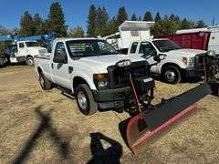 2008 FORD F250 XL W/HINKER SNOW PLOW