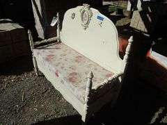 ANTIQUE WHITE LOVE SEAT