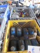 6 CRATES MIXED MOTOR OIL, TRANSMISSION OIL