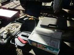 HOSE REEL, MISC TOOLS,NSTAPLER, DEWALT DRILL