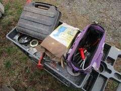 SHOP CART W/MIG WELDER, MISC TOOLS, B&D CORDLESS