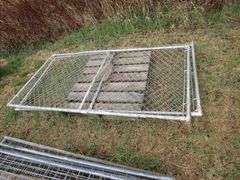 2-7' CYCLONE FENCE PANELS