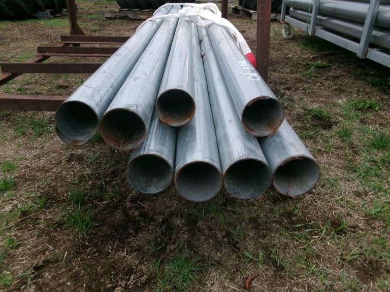 10 pc, 3X10' GALVANIZED STEEL NEW FENCE POST