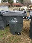 90 GAL TRASH CAN ON WHEELS & LID