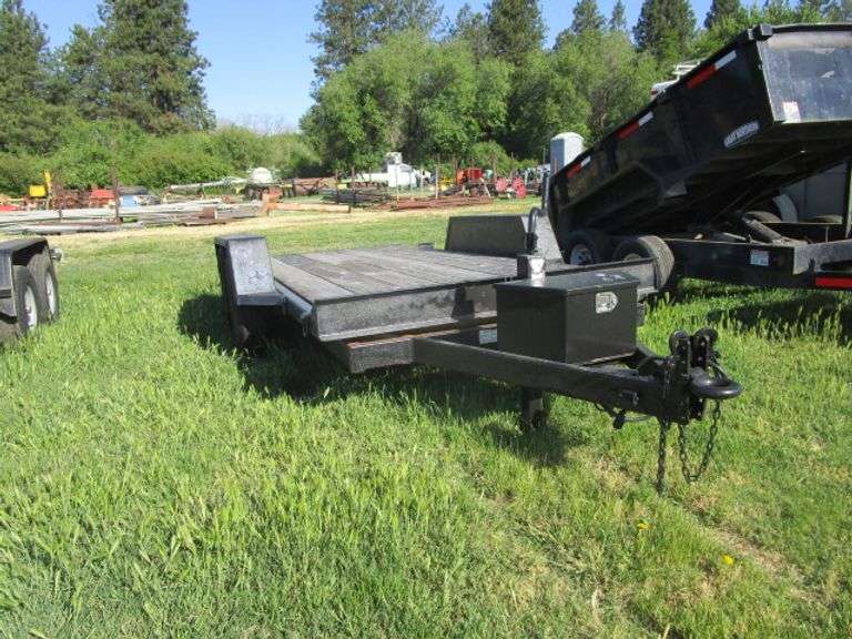 2007 TRAIL MAX 16' TILT FLAT BED TRAILER