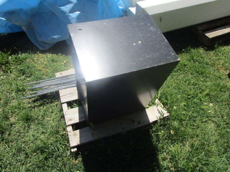 BLACK 2 DRAWER FILE CABINET