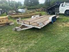 1997 HOME MADE HEAVY DUTY 18' UTILITY TRAILER WITH RAMPS
