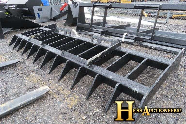 2024 MIDSTATE DEBRIS RAKE SKID STEER ATTACHMENT Hess Auctioneers