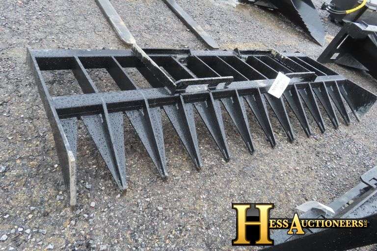 2024 MIDSTATE DEBRIS RAKE SKID STEER ATTACHMENT Hess Auctioneers