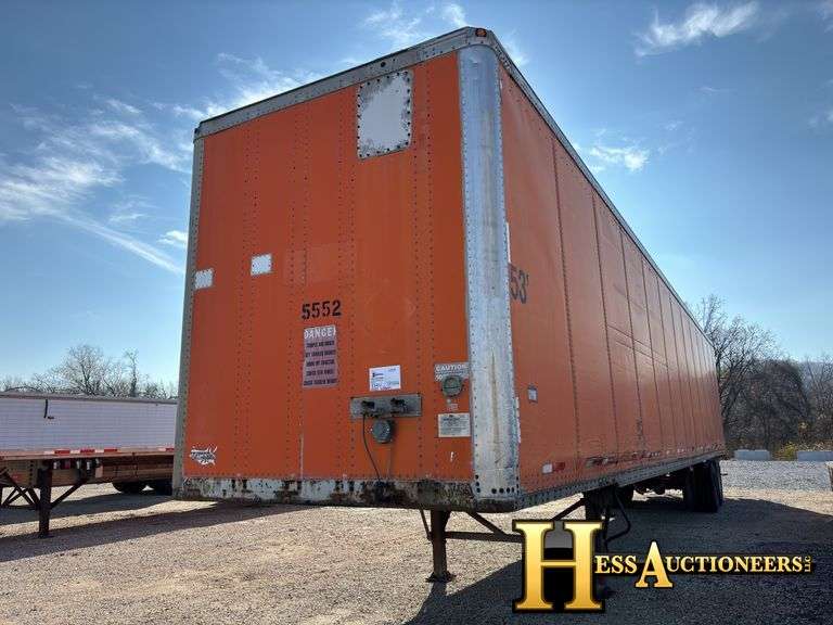 2000 WABASH DVCVHPC 53' VAN TRAILER Hess Auctioneers
