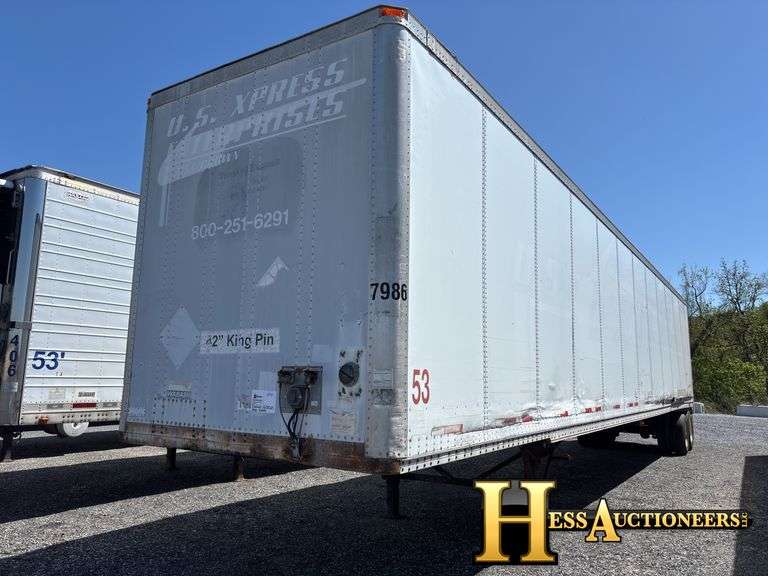 2000 WABASH DVCVHPC 53' VAN TRAILER Hess Auctioneers