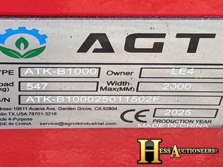 2024  AGT  ATK-B1000   AUTO LIFT