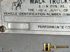1991  MACK  RB688S  BOOM CRANE TRUCK