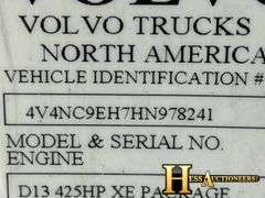 2017  VOLVO  VNL  T/A DAYCAB