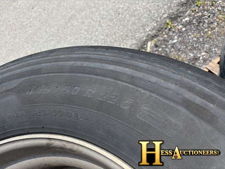 445/50R22.5  TIRES AND RIMS