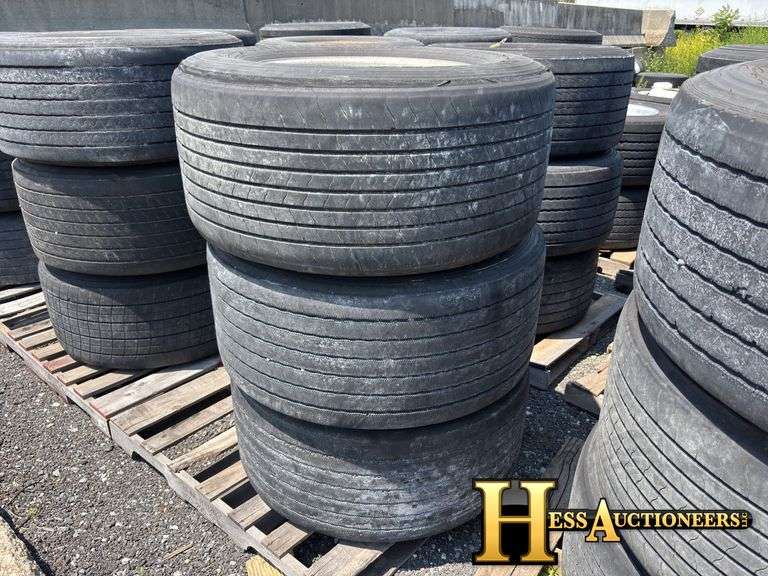 445/50R22.5  TIRES AND RIMS