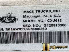 2013  MACK  CXU613  S/A DAYCAB