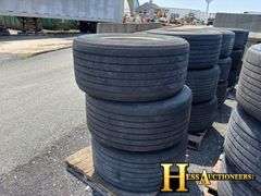 445/50R22.5  TIRES AND RIMS