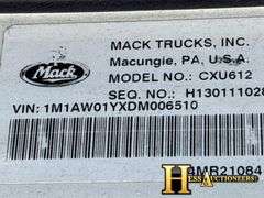 2013  MACK  CXU612  S/A DAYCAB
