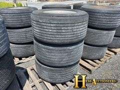 445/50R22.5  TIRES AND RIMS