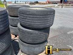 445/50R22.5  TIRES AND RIMS