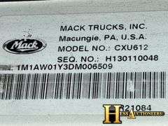 2013  MACK  CXU612  S/A DAYCAB