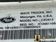 2013  MACK  CXU612  S/A DAYCAB