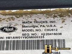 2013  MACK  CXU612  S/A DAYCAB