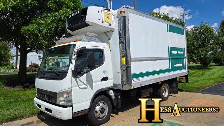 2010  MITSUBISHI  FE180  REEFER BOX TRUCK