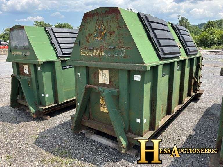 THOMPSON FABRICATION  12 CU YARD  HOOKLIFT  CONTAINER