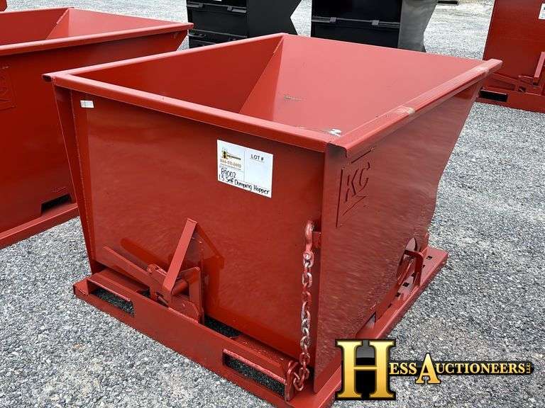 2025  1.5 CU YD   SELF DUMPING HOPPER  FORKLIFT ATTACHMENT