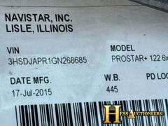2016  INTERNATIONAL   PROSTAR  T/A DAYCAB