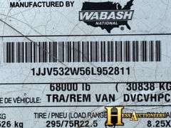 2006  WABASH  53'  VAN TRAILER